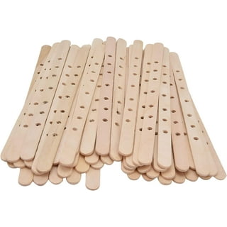 Wooden Wicks for Candle Making, Wooden Wick Candle Wick Holder Birch Wood Wicks for Candles for Candle Making(150 * 20mm3 Holes)