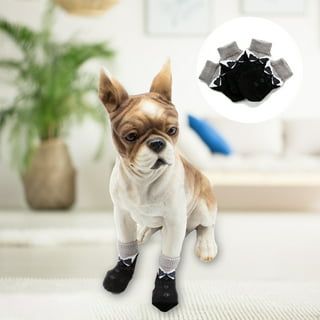 4pcs Anti-Slip Dog Socks Adjustable Pet Non-Slip Protection With