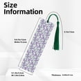 thumbnail image 3 of Kdxio Lavender Flowers Print Metal Tassel Bookmarks,Perfect Gift for Art Lovers and Bookworms Metal Bookmarks for Women, 3 of 8