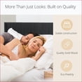 thumbnail image 5 of Queen Size Wood Headboard - Modern Farmhouse Wingback Fluted Panel, Wall Mounted Black Oak for Bedroom, 5 of 11