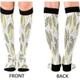 thumbnail image 2 of FREEAMG Lemon Compression Socks for Women Men, Circulation Knee High Stockings for Running Cycling Medical, 1Pair, 2 of 7