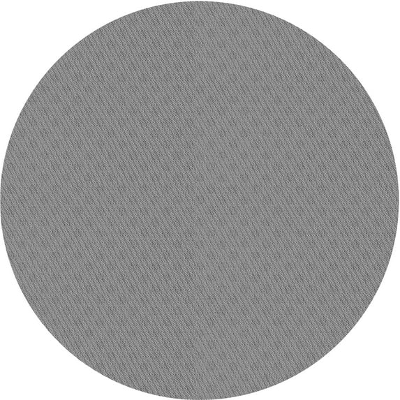 Ahgly Company Indoor Round Patterned Sonic Silver Gray Area Rugs, 6' Round
