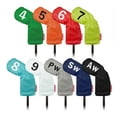 thumbnail image 1 of Cubierta de cabeza de hierro de golf DYNWAVEMX 9 piezas gran número 4-9 PW SW AW, 1 of 8