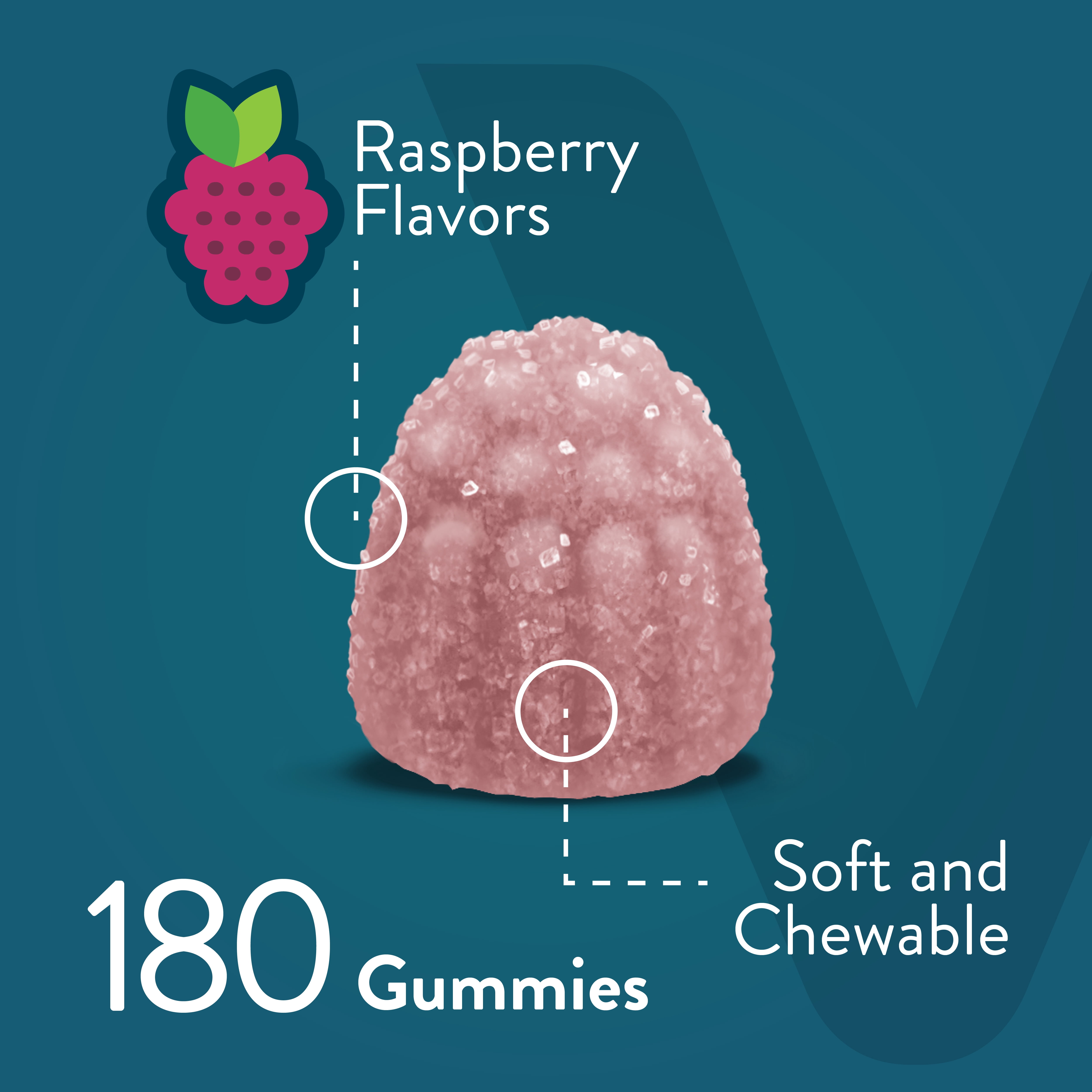 VITEEY Calcium Magnesium Zinc Gummies with Vitamin D3, Bone and Immune Support, 180 Ct