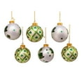 thumbnail image 5 of Kurt Adler 80MM Silver and Light Green St. Patrick Glass Ball Ornaments, 6 Piece Box, 5 of 8