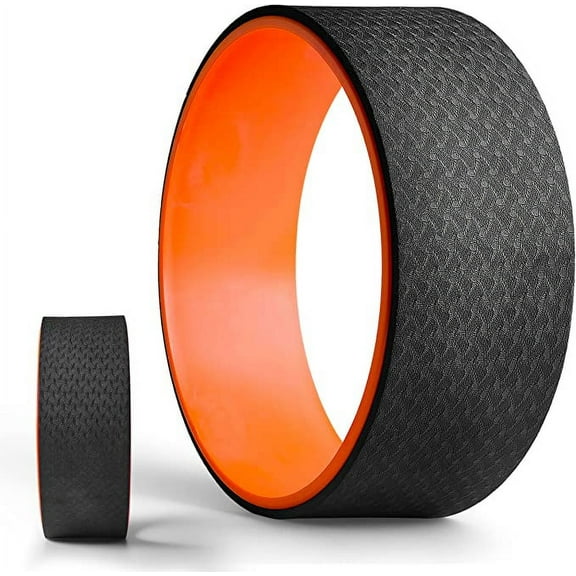 SQUATZ Yoga Wheel Back Stretcher - Back Roller with Weight Support Up to 777 LBS Sturdy, Safe, and Comfortable For Yoga, Relieve Back Pain, Perfect for Stretching, Improving Flexibility, and Mobility