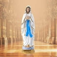 thumbnail image 1 of Praying Mary Statue, Desktop Display Sculpture Christian Statue Art Crafts Catholic Religious Statue for Porch Collection, 1 of 8