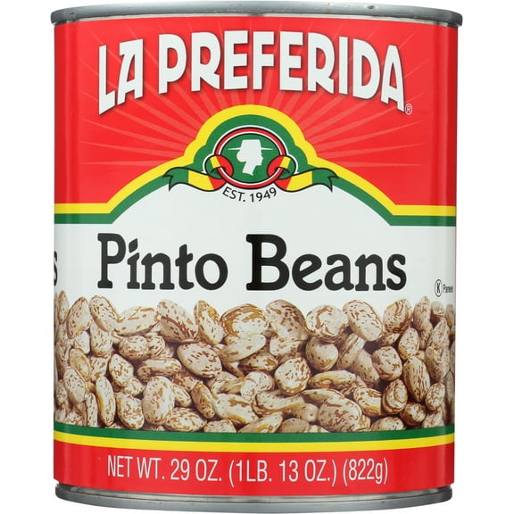Pack of 12, La Preferida Canned Pinto Beans, 29 oz