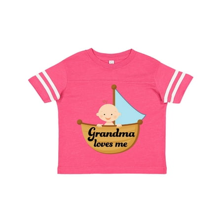 

Inktastic Grandma Loves Me grandchild Gift Toddler Boy Girl T-Shirt
