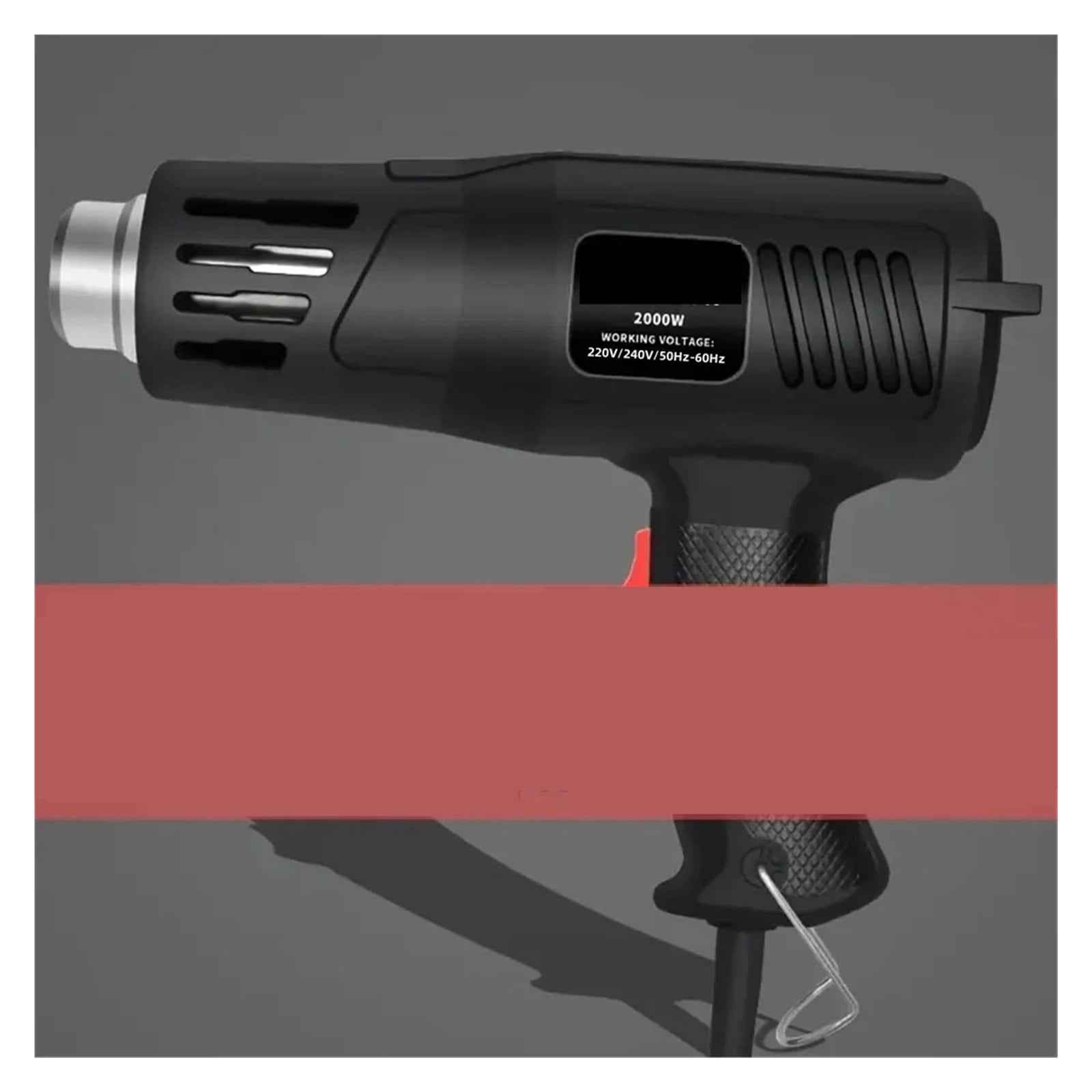 2000W Hot Air Gun High Power Temperature Regulating Industrial Electric Heat Gun Automobile Film Baking Gun Tool ,Variable Temperature