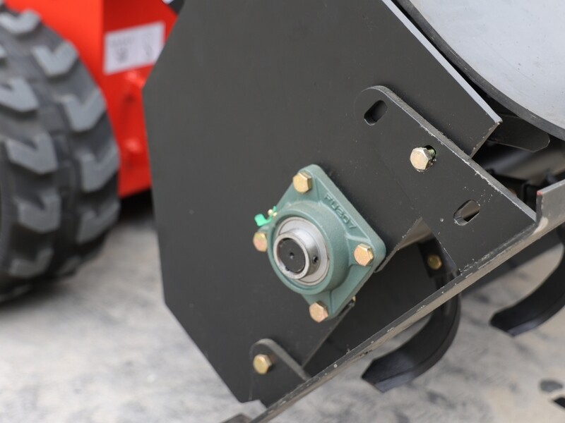 TYPHON Hydraulic Rotary Plow Tiller Attachment for Skid Steer Loaders. Heavy-Duty Soil Prep Tool