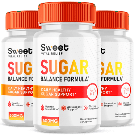 Sweet Vital Relief Glyco Balance Formula Pills Advanced Glycogen Support 180 Capsules
