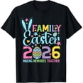 thumbnail image 2 of 100% Cotton Unisex Happy Family Easter 2026 Spring Bunny Making Memories T-Shirt, 2 of 5