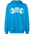 thumbnail image 2 of OXI Hoodie Sweatshirt - Your Workout is, Basic Casual Hoodie for Men's and Women Fleece Hoodie Long Sleeve - Sapphire 2X-Large, 2 of 3