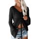thumbnail image 1 of Suéter bohemio con hombros descubiertos y mangas acampanadas para mujer, suéter fruncido de ganchillo de gran tamaño, color negro, 1 of 5