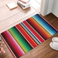 thumbnail image 2 of KLL Mexican Serape Blanket Stripes Print Front Door Mat Indoor Outdoor Entrance, Non-Slip Mat All-Weather Doormat Indoor Outdoor Rug Patio Porch Entryway Mat, 23.6''x15.7'', 2 of 7