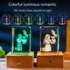 thumbnail image 3 of Luz nocturna cuadrada de cristal tallado interior 3D, decoración de base occidental con Bluetooth, pareja de estudiantes, regalo creativo de cumpleaños y Navidad, 3 of 4