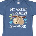 thumbnail image 4 of Inktastic My Great Grandpa Loves Me with Sloth and Hearts Boys or Girls Baby Bodysuit, 4 of 5