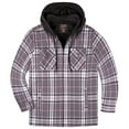 thumbnail image 3 of Visive By Walnut Creek Lined Flannel Sherpa Jacket for Men Thick Fleece Heavy Zip Up Hoodies Big and Tall Plaid Quilted Mens Flannel Jackets, 3 of 7