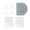 thumbnail image 2 of 10 piezas de repuesto para aspiradora robot E10 E12 B112, accesorios para aspiradora, cepillo lateral, filtro HEPA, mopa, blanco y gris, 2 of 5