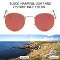 thumbnail image 4 of Gafas de sol cuadradas clásicas para mujeres y hombres con bisagra de resorte Sunnies moda, 4 of 5