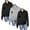 Black & Heather Grey & Black, variant on 3-Pack Women’s Oversize Loose Fit Fleece-Lined Full-Zip Hoodie (S-2XL)