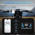 thumbnail image 5 of YVY Electric Dirt Bike for Adults,60V 25Ah,100Miles, Peak 2500W 38MPH Anti-theft Alarm Electric Motorcycle,20’’*3.0’’Tires, APP Control Mountain Bike UL2849, 5 of 9