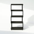 thumbnail image 4 of Furinno Reed 5-Tier S-Shaped Bookcase, Bookshelf, Espresso, 4 of 6