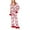 Red, variant on Tnhcen Women's Satin Silk Bow Tie Pajamas Cute Holiday Pjs Set 2 Piece Santa Claus Print Pjs Sets Y2k Ribbon Sleeve Christmas Shirt Ruffle Pants Lounge wear Homewear S-L