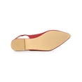 thumbnail image 5 of BLISSFUL STEP Valentine's Women's Shoes Slingback Pointed Toe Flat Shoes Red 10, 5 of 8