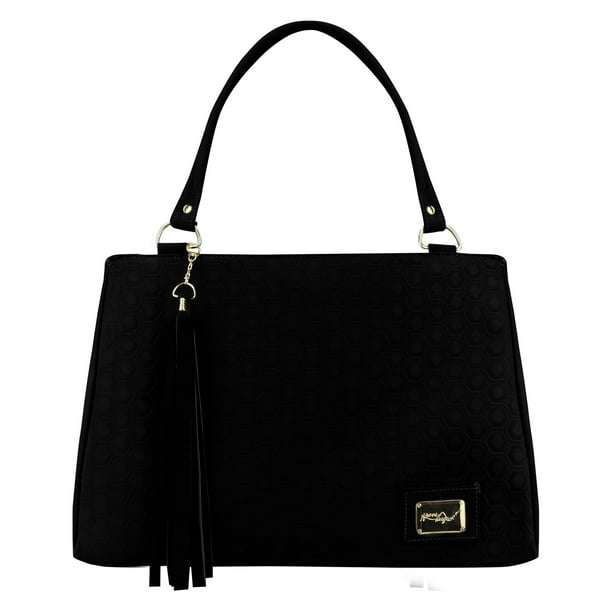 Bolsa Para Dama Negro Nobuk Panal Sintético Chio Nueva Imagen Nueva Imagen Bolsa