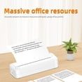 thumbnail image 3 of Riwcyla A4 Portable Paper Printer Thermal Printing Wireless BT Connect Compatible with iOS and Android Mobile Photo Printer Support 210mm Wide for Travel Home Office Printing Sketches Reports Print, 3 of 6