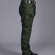 thumbnail image 4 of Pantalones largos para hombre, con botones, cremallera, informales, multibolsillos, deportivos, gruesos, 4 of 5