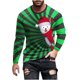thumbnail image 2 of Blusas y camisas de manga larga con cuello redondo para hombre, estilo casual, cuello redondo, manga larga, camiseta estampada de Halloween, blusa de poliéster para hombre., 2 of 5