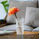 thumbnail image 4 of Glass Vase for Decor Clear Flower Vases for Centerpieces Living Room Kitchen Office Wedding,Dewdrop Design,7.5''*3.2'', 4 of 5