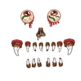 thumbnail image 1 of sweethay Pegatina de Halloween para pegar, fiesta, hogar, Bar, Hotel, ventana, puerta, garaje, coche, decoración de terror, pegatina adhesiva extraíble Kits de decoración para fiestas Tipo 2 sweethay HA069267-02B, 1 of 6