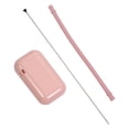 thumbnail image 2 of 2 PCS Portable Silicone Straws Foldable Drinking Straws Reusable Cocktail Straws for Bar Party with Package, 2 of 9