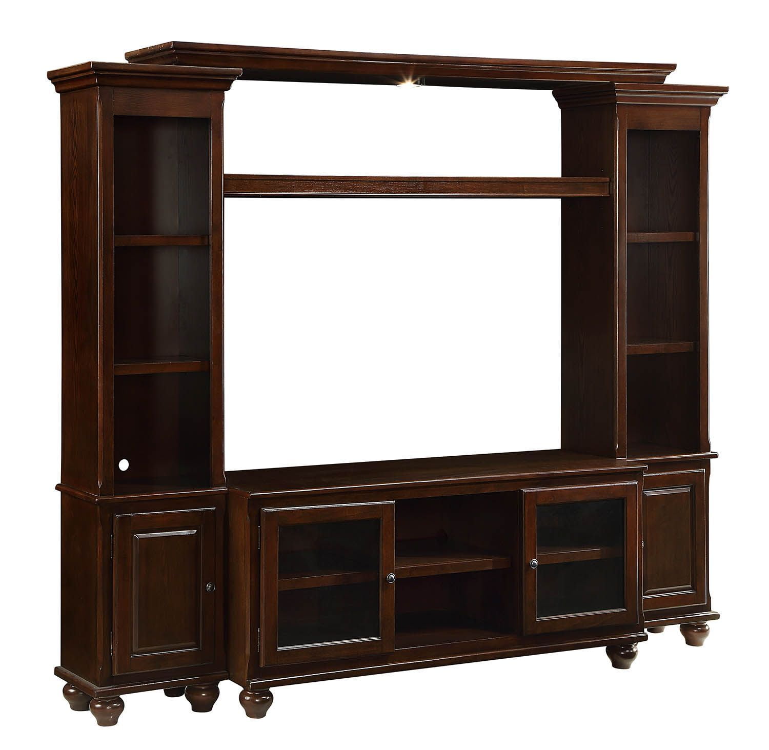 walnut tv entertainment unit