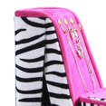 thumbnail image 2 of Benzara BM240356 High Heel Zebra Shoe Jewelry Box with 3 Hooks, Multi Color, 2 of 5