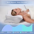 thumbnail image 4 of PAYHUIN Cervical Neck Pillow, Memory Foam Pillows for Relieving Neck and Shoulder Pain, Neck Support Pillow for Side Sleepers, 2, 4 of 9