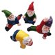 thumbnail image 3 of 4Pcs Funny Garden Gnomes, Yoga Dwarf Garden Ornaments, Fairy Garden Gnome Accessories Miniature Deco, 3 of 5