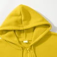 thumbnail image 4 of Mens Long Sleeve Zip-up Hoodie With Kanga Pocket Yellow 3XL, 4 of 6