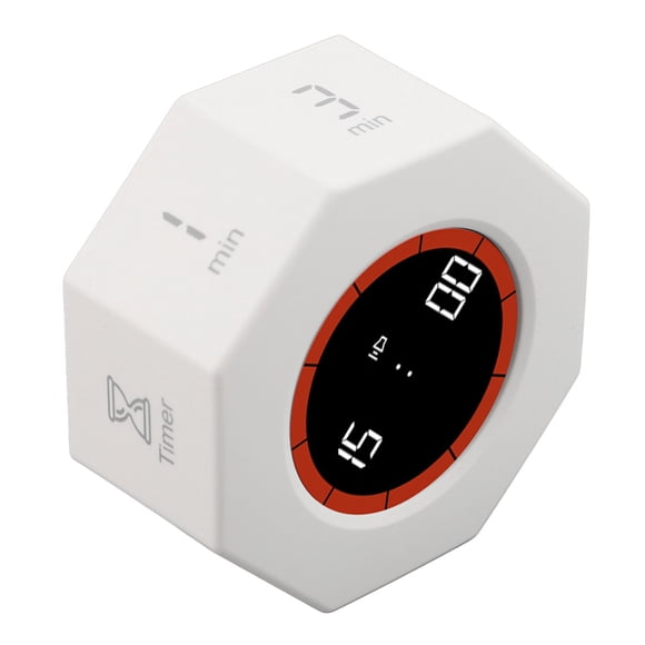Pomodoro Timer, Flip Timer, Desk Productivity Cube Timer with 1 3 5 15 30 60 90 Minute Presets, Time Management for Classroom Cooking Studying Working