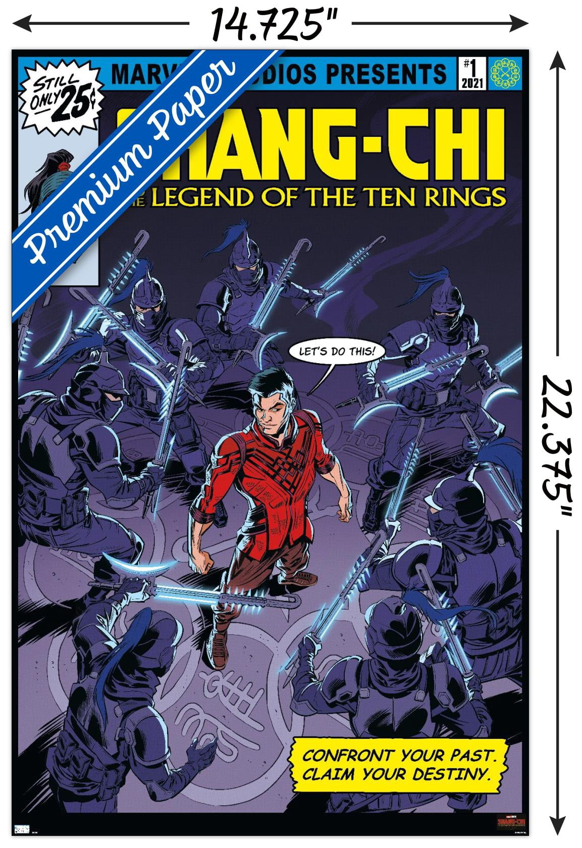 Marvel Shang-Chi and the Legend of the Ten Rings - Let's Do This Wall Poster, 14.725" x 22.375"