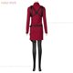 thumbnail image 4 of Disfraz del juego Ada Wong para adultos, traje con tirantes para Halloween, Carnaval, rojo, peluca corta negra, 4 of 5