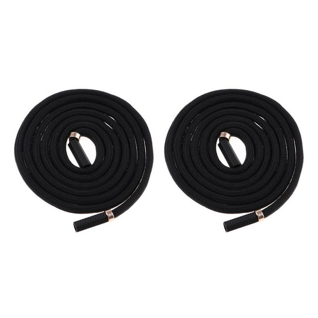 2 piezas de cordón de nailon de repuesto para pantalones deportivos, chaquetas, cordón negro C