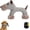 Dog, variant on Squeaky Dog Chew Animals, Linen Fabric, Dog Toy with Squeaker, Dog Stuffed Toy with Squeakers for Small Medium Dogs (Dog)
