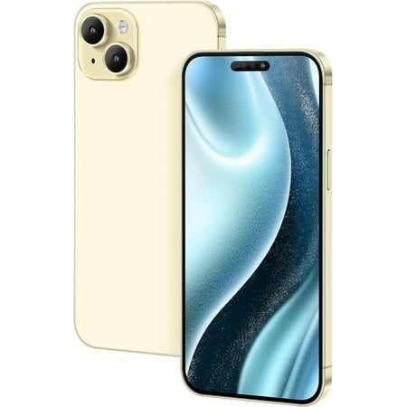 Non-Working Replica Realistic Pretend Play Phones Dummy Display Phone Model for Phone 15 Plus Fake Model Phone Baby Cell Phone Toy (for 15 Plus Yellow colorscreen)