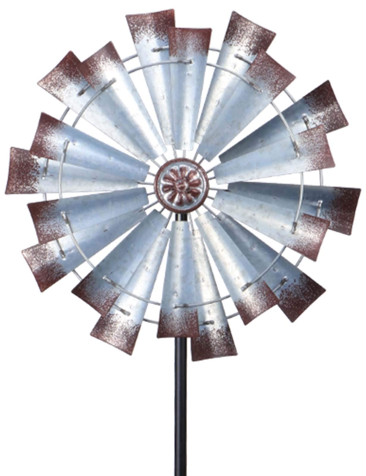 Wind Spinner Shark Windmill 20" Long Metal Two Piece Garden Pole