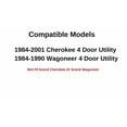 thumbnail image 2 of Stationary Passenger Right Side Quarter Window Quarter Glass Compatible with Jeep Cherokee/Jeep Wagoneer 1984-2001 Models, 2 of 5